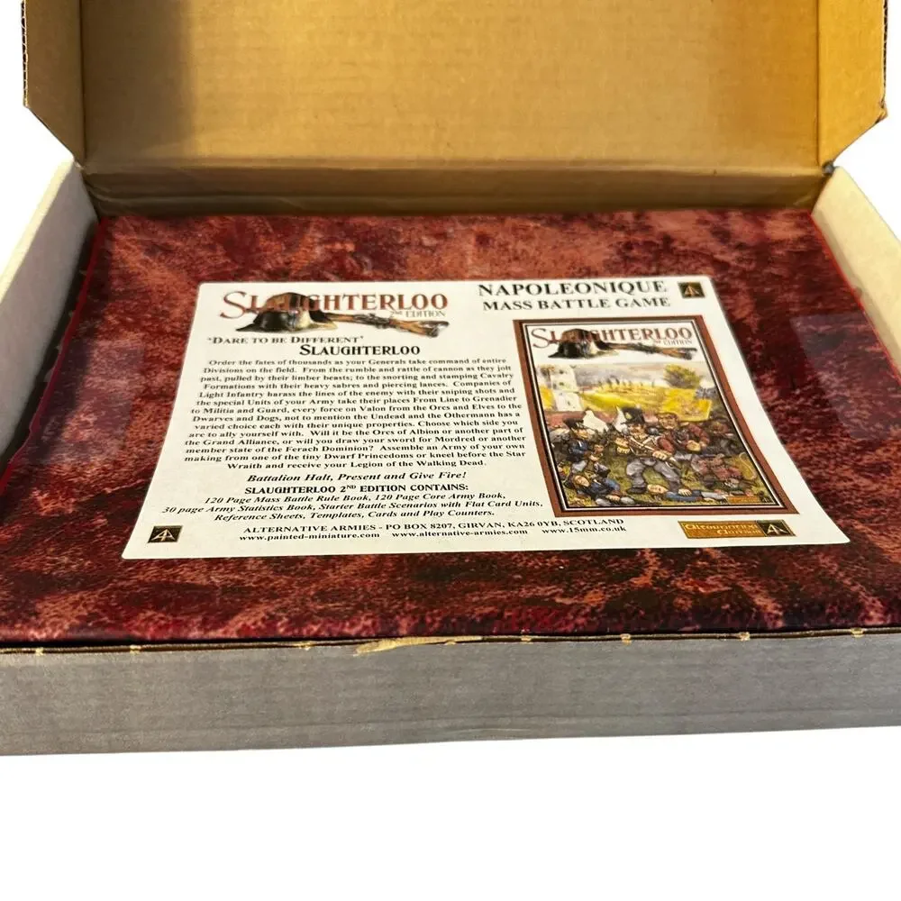 Slaughterloo 2nd Edition Napoleonique Mass Battle Game Kit With Books